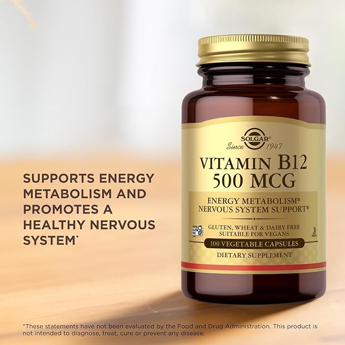Vitamin B-12 500mcg Solgar 100 Caps