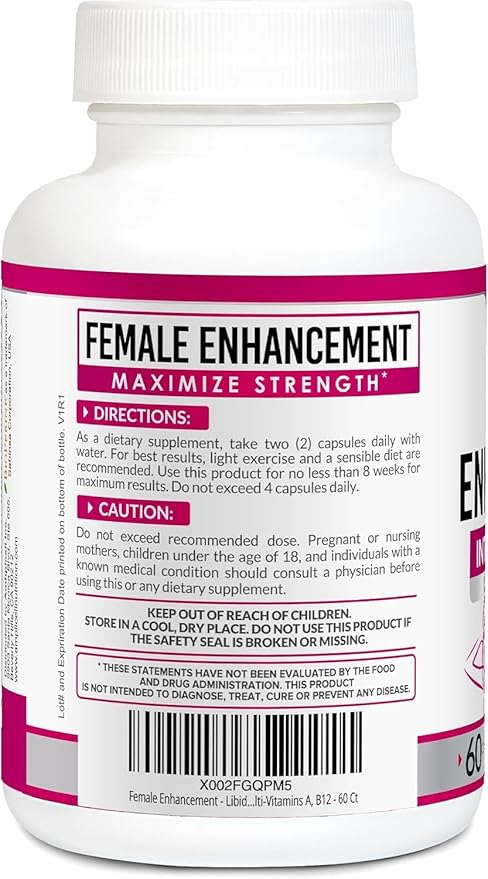 Women’s Vitality & Libido Support – Hormone, Mood & Energy Balance with Maca, Dong Quai, Ginseng, Ashwagandha & Herbal Aphrodisiac Blend – 60 Capsules