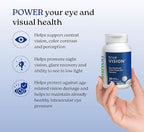 NatureCity True-Vision Eye Health Supplement - Plant-Based Lutein and Zeaxanthin with High Potency Saffron 20mg - Blue Light Protection, Support Central and Night Vision (60 Veggie Capsules)