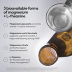 Moon Juice Magnesi-Om Magnesium Powder Supplement - Chelated Magnesium Complex + L-Theanine Blend for Rest, Relaxation & Regularity - Vegan, Non-GMO & No Sugar, Unflavored, 3.9 oz, 30 Sevings
