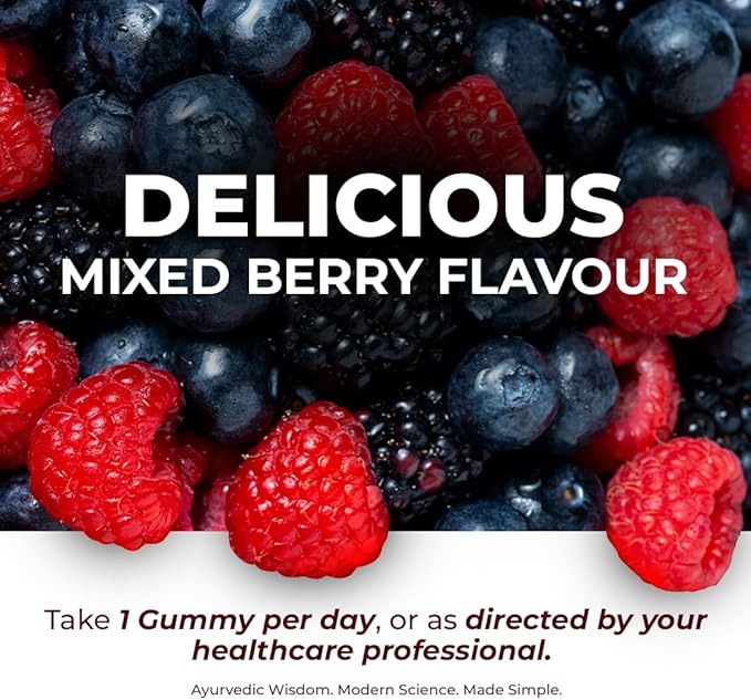 The Wellness Project 14-in-1 Hair, Skin & Nails Gummies with 10,000 mcg Biotin, Keratin, Hyaluronic & Folic Acid, Vitamins A, C, B5, B6 & B12 & Sea Buckthorn | Tasty Mixed Berry Flavor (Pack of 3)