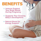 Folic Acid Gummies for Women - Folate 785 mcg Per Serving - Essential Prenatal Vitamins for Mom & Baby, Vegan Folic Supplement Gummy, Daily B9 Vitamin, Before During After Pregnancy - 60 Gummies