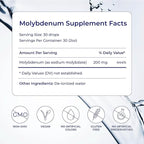 Eidon Ionic Minerals Liquid Molybdenum Supplement - Liquid Ionic Minerals, Molybdenum Concentrate Drops for Women & Men, No Added Sugars, Supports Biological Processes, Mineral Supplements - 2 oz