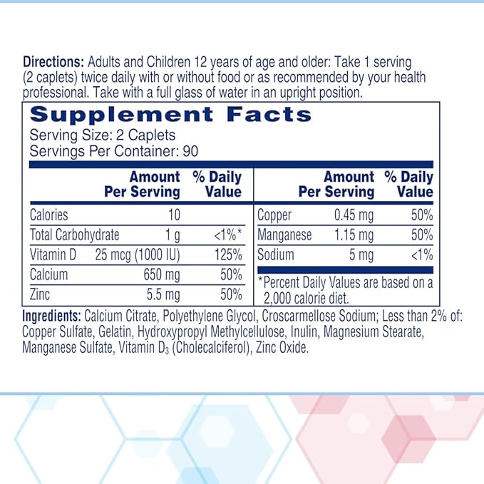 Citracal Maximum Plus Calcium Supplement - Calcium Citrate with Vitamin D3, Zinc, & Essential Minerals for Bone Health Support, Ages 12+, 180 Count (Packaging May Vary)