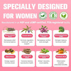 40-in-1 Menopause Supplements for Women, Multibenefit & Complete Black Cohosh for Hot Flashes, Night Sweats & Hormone Balance, w/ Probiotics, DIM, Vitex, Dong Quai, Red Clover and More, 120 Vegan Caps