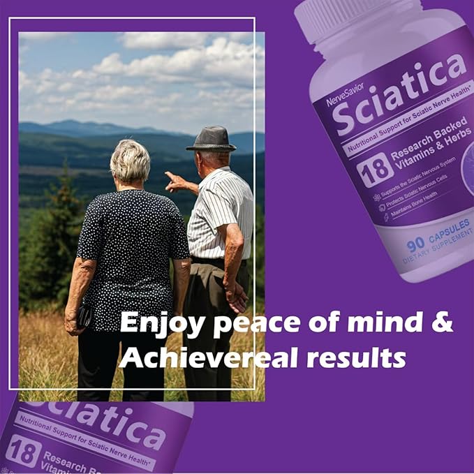 for Neuropathy，Sciatica Nerve Support Supplement - Alpha Lipoic Acid for Nerve Health in Feet, Hands & Legs - 90 Capsules