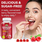 120 Count Magnesium Glycinate Gummies with L-Threonate（600mg Per Serving）,High Absorption Sugar Free Magnesium Potassium Supplement for Relaxation, Stress Relief, and Sleep Support for Adults & Kids