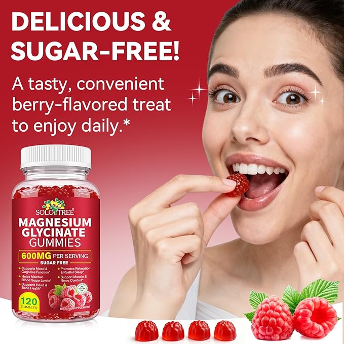 Magnesium Glycinate Gummies,240 Count Magnesium Complex Supplement |Sleep, Calm & Relaxation Support|High Absorption MagnesiumGummies for Women, Men & Family|Gluten-Free