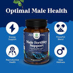 Bundle of Pre Conceive Male Reproductive with CoQ10, Maca Root, Methyl Folate & D-Aspartic Acid & Magnesium Sleep Supplement with Apigenin L-Theanine Lemon Balm Extract - Melatonin-Free Calm for Sleep