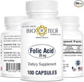 Bio-Tech Pharmacal Folic Acid (20mg, 100 Count)