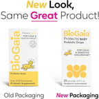 BioGaia Protectis Baby Probiotic Drops | Baby Essentials for Colic & Gas Relief | Safe for Newborns | Ease Crying, Fussing, Colic, Gas, Spit-ups & Constipation | No Dairy, Soy & Gluten | 5mL (2-Pack)
