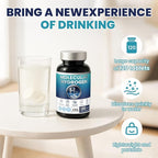 Hydrogen Water Tablets H2 Molecular 120 Tablets with Magnesium Supplement for Brain Health Cognition Function Cellular Energy Boost Antioxidant Promote Metabolism Non-GMO Gluten Free