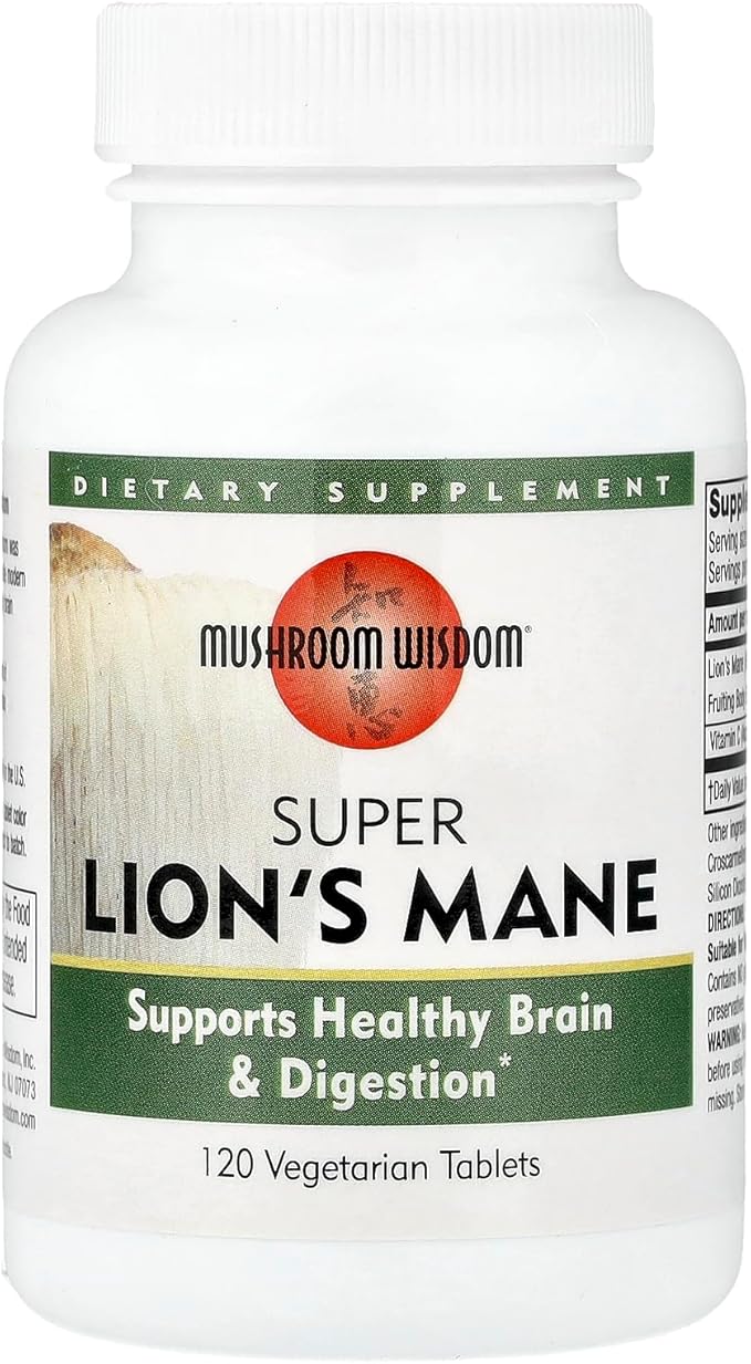 Mushroom Wisdom Super Extract, Lion's Mane, 120 Count