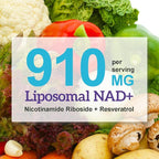 Liposomal NAD Resveratrol Supplement - Nicotinamide Riboside & Quercetin - High Purity NAD Supplements for Anti-Aging, Focus, Energy 120 Capsules