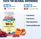 ABYSSUS Cranberry Gummies for Kids, D-Mannose with Cranberry Supplement, Elderberry & Vitamin C & Zinc, Urinary Tract Health & Immune Support, 60 Count