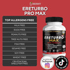 Ereturbo Max Pro Extra Strength, Organic Maca Root Supplement, 60 Capsules, 30-Day Supply, Herbal Benefits (1)