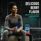 Vega Premium Protein + Supergreens, Berry – 20g Vegan Protein, Dairy & Gluten Free, 27.2 oz (26 Servings)