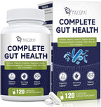 Migcopat Probiotic Prebiotic, Postbiotic & Digestive Enzymes for Digestive Health, 80 Billion CFU Probiotics Complete Gut Support with Berberine, Cinnamon, L-Glutamine, for Men & Women, 120 Capsules