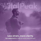 Vital Peak® Provision - Eye Vitamins - Eye Health Supplements - with Bilberry, Eyebright, Lutein, Zeaxanthin & More Vitamins - Vegan, Non GMO, Dairy Free, Soy Free, Gluten Free - 60 Capsules
