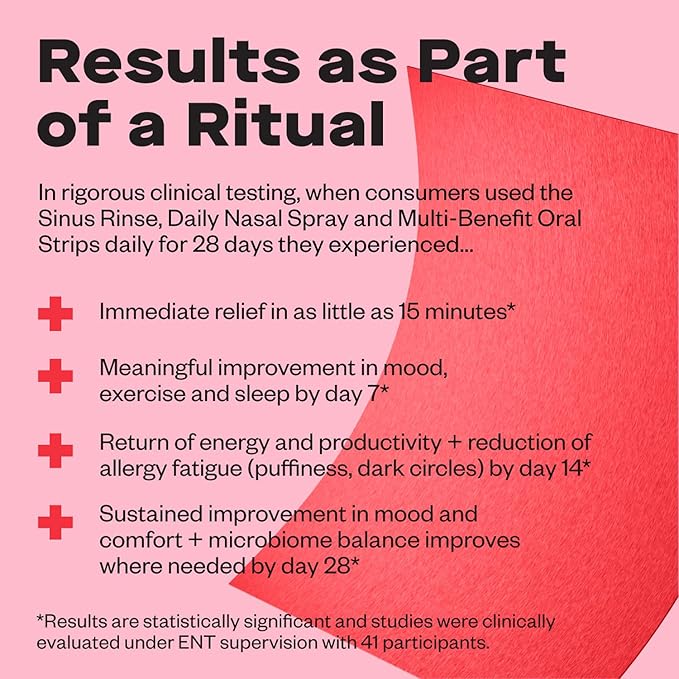 Wizard Wellness Multi-Benefit Oral Strips | Orally Disintegrating Allergy Strips for Sinus Clarity, Brain Fog & Puffiness | with Quercetin, NAC & Probiotics | Drug-Free | Strawberry Flavor | 30 Strips