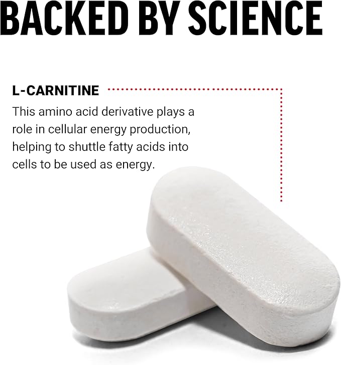 Force Factor L-Carnitine Supplement, L Carnitine Tartrate 1000mg Capsules to Convert Fat Into Energy, Support Muscle Recovery, and Boost Exercise Performance, Vegan, Non-GMO, 90 Tablets