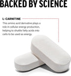 Force Factor L-Carnitine Supplement, L Carnitine Tartrate 1000mg Capsules to Convert Fat Into Energy, Support Muscle Recovery, and Boost Exercise Performance, Vegan, Non-GMO, 90 Tablets
