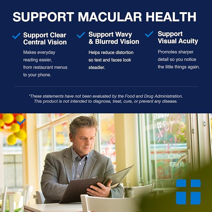 Opti + AREDS 2 Supplements | Vision & Eye Health Supplements for Adults | Includes Lutein, Zeaxanthin, Zinc, and Vitamin C for Macular Support* | 90 Softgels / 45 Servings