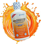 Drucker Labs -intraIMMUNE Organic Liquid Daily Immune & Defense Support, Multivitamin, Elderberry, Echinacea, Zinc, Vitamin D, C E, Vegan, Non GMO, Gluten Free (32 oz., Sugar Free Peach Berry)