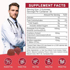 Feminine Balance Gummies for Women - Vaginal Health, pH Balance Support, Pineapple Probiotics Gummies for Women with Cranberry Extract and D-Mannose, Sugar Free, Vegan, Cranberry Flavor - 60 Ct