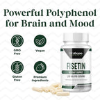 Probase Nutrition Fisetin Senolytic Supplement 100mg High Potency 60-Day Supply for Cellular Health