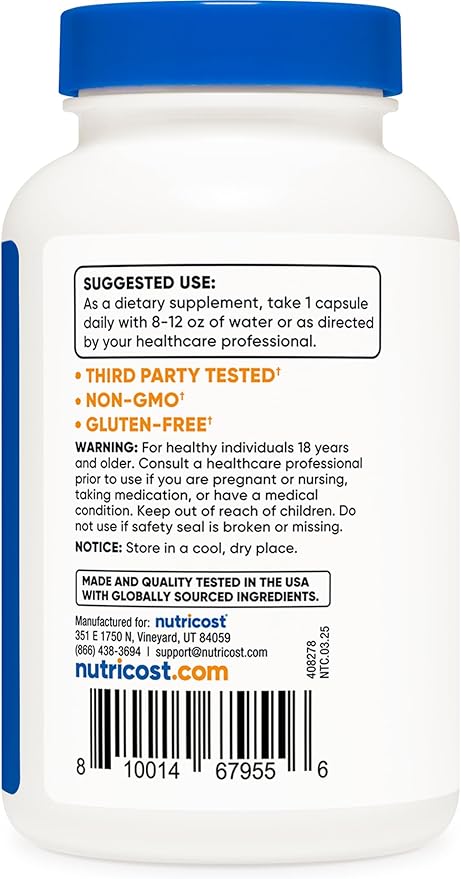 Nutricost Vitamin B6 (Pyridoxine HCl) 100mg, 240 Capsules (Pack of 2)