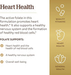 Solgar Folate 1000 mcg, 120 Tablets - 1000 mcg Bio-active Metafolin - Vegan, Gluten Free, Dairy Free, Kosher - 120 Servings