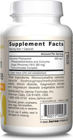 Jarrow Formulas Curcumin Phytosome 500 mg - Formulated with Meriva - Antioxidant Support Supplement - Joint Health & Support - 120 Veggie Capsules
