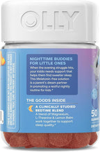 OLLY Kids Melatonin Free Sleep Gummy Supplement, Supports Sleep Quality,* Magnesium, L-Theanine, Lemon Balm, Cloudberry Peach Flavored, 25 Day Supply - 50 Count