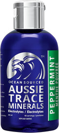 Aussie Trace Minerals - with Peppermint Organic Extracts | 2oz / 60mL | Electrolyte Hydration Drops | Magnesium Rich, Low Sodium