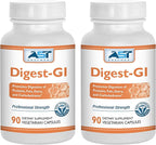 AST Enzymes Digest-GI Digestive Enzyme - (90 x 2) Vegetarian Capsules-Digestion and Bloating Relief for Women and Men