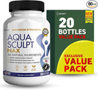 Aqua Sculpt Max Maximum Strength Dietary Supplement, 60 Capsules, Natural Support, 30 Day Supply (20)