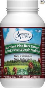 Omega Alpha Maritime Pine Bark Extract Anti Hypertenstion 60 Capsules