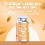 Diaberine Berberine HCL 500mg for Metabolism & Energy Boost | Supports Heart Health & Immunity | Berberine Supplement with Vitamin B12, Magnesium & Chromium | Non-GMO & Vegan, 90 Count