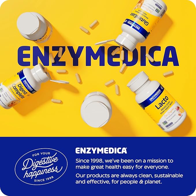 Enzymedica, Berberine Phytosome, 9.6X Better Bioavailability, High Potency Natural Vegan Dietary Supplement for Metabolic Support, 60 Capsules