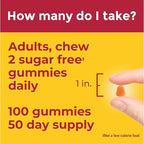 Nature Made Zero Sugar Vitamin C Gummies 250 mg Per Serving, Immune & Antioxidant Support, Aspartame Free, 100 Sugar Free Vitamin C Gummies, 50 Day Supply