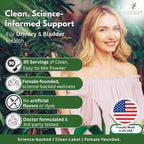 D Mannose with Cranberry and Probiotics Powder Supports Urinary Tract and Bladder Health Easy Mix Drink Vegan Gluten Free 30 Servings