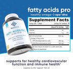 NuEthix Formulations Fatty Acids Pro EPA-DHA Fish Oil Dietary Supplement, Super Concentrated and Purified Fish Oil Blend for Optimal Wellness, 90 Gel Capsules