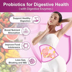 NATURE TARGET Women's Probiotics & Prebiotics, Cranberry & D-Mannose, 50-Billion-CFUs, Organic Probiotics for Digestive Health/Gut Health/Immune Booster/Weight Management