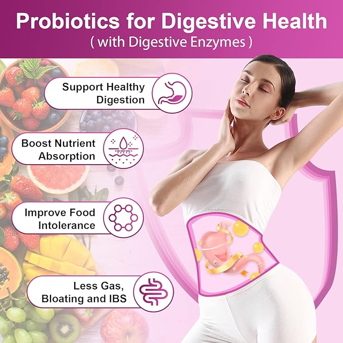 NATURE TARGET Women's Probiotics & Prebiotics, Cranberry & D-Mannose, 50-Billion-CFUs, Organic Probiotics for Digestive Health/Gut Health/Immune Booster/Weight Management