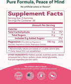 Magnesium Glycinate Plus Gummies 860mg, Sugar-Free, Non-GMO, Gluten-Free, Magnesium Gummies for Adults & Kids, Sleep, Relaxation & Focus, Magnesium Supplement for Women, Mixed Berry Flavor, 120 Count