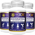 Genex Formulas 99% Micronized Trans-Resveratrol with BioPerine for Absorption 1000mg | Pure Organic Pharmaceutical Grade Trans-Resveratrol Capsules for Healthy Aging, 120 Capsules (3)