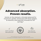 gflow vitamins Magnesium Complex Supplement - 10 Active Forms, Glycinate, Citrate, Malate, Oxide, Taurate, Aspartate, Gluconate, Ascorbate, Lactate, Carbonate, Plus More with Vitamin C B1 B2 B6 B12