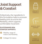Solgar Glucosamine MSM Complex, 120 Tablets - Promotes Healthy Joints - Supports Range of Motion & Flexibility - Supports Collagen - Shellfish-Free - Gluten Free, Dairy Free, Kosher - 40 Servings