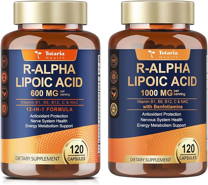 Totaria R Alpha Lipoic Acid 600mg + R Alpha Lipoic Acid 1000mg
